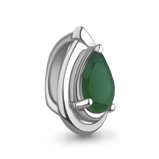 Подвеска из серебра с топазом