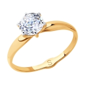 Кольцо из золота со Swarovski Zirconia