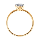 Кольцо из золота со Swarovski Zirconia