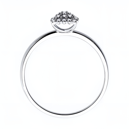 Кольцо из золота с фианитами