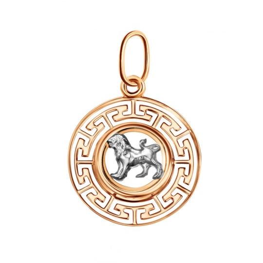 Подвеска из белого золота с фианитами