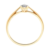 Кольцо из золота с бриллиантом