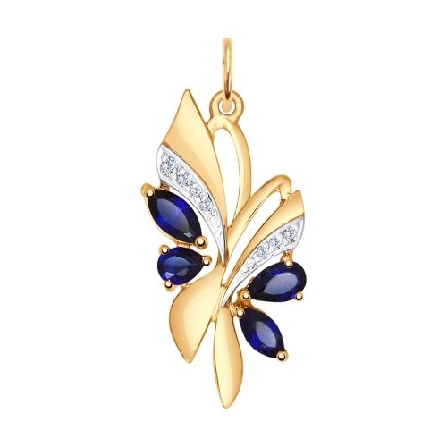 Подвеска из золота с жемчугом