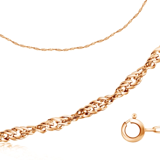 Цепь из золота плетения "Двойной ромб"