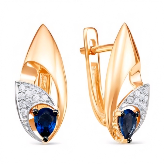 Серьги из золота с бриллиантами