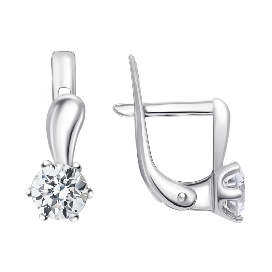 Серьга из серебра