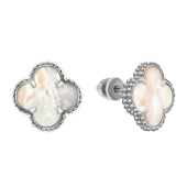 Серьги из серебра с перламутром