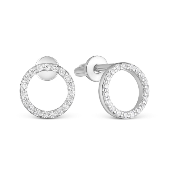 Серьги из серебра с жемчугом