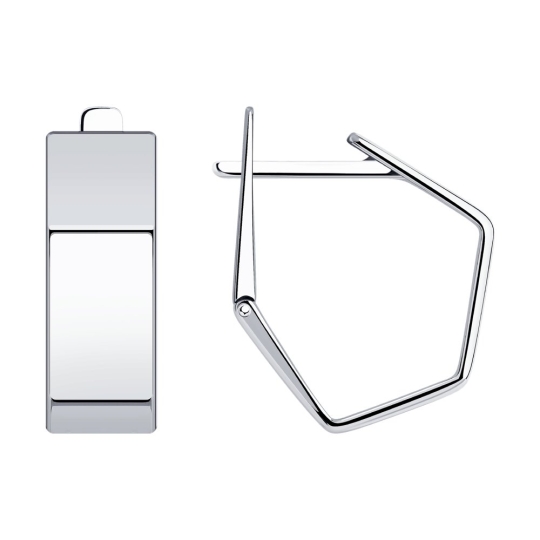 Серьга-кафф из серебра