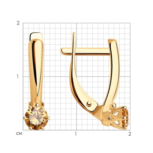 Серьги из серебра с эмалью