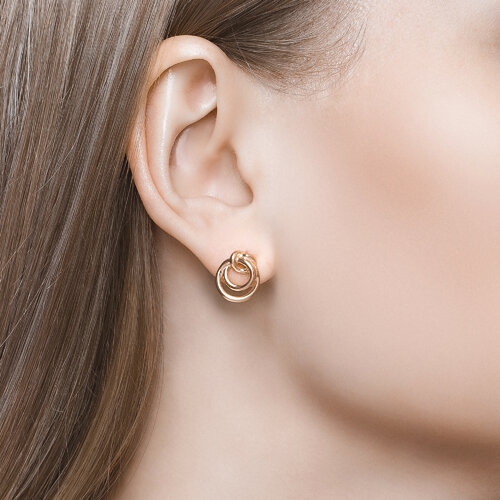 Серьги из серебра с жемчугом и фианитами