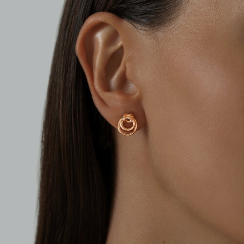 Серьги из серебра с жемчугом и фианитами