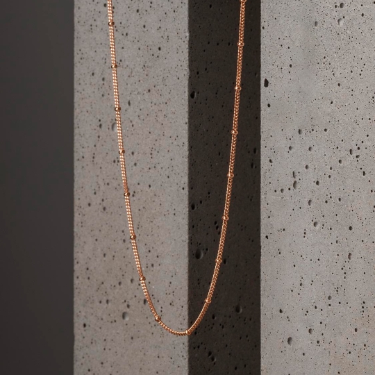 Цепь из белого золота плетения "Якорное"