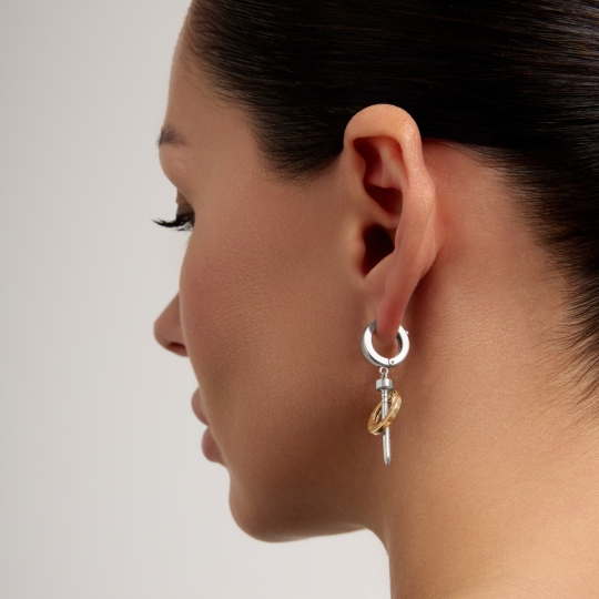 Серьги из золота с фианитами