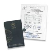 Кольцо из белого золота с бриллиантом 0,3 ct