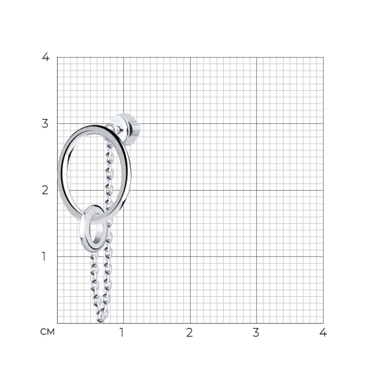 Серьги из серебра с позолотой и гранатами Серьги из серебра с позолотой и гранатами
