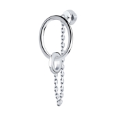 Серьга из серебра 