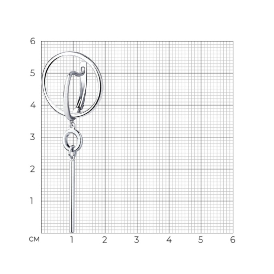 Серьги из серебра с агатами и фианитами