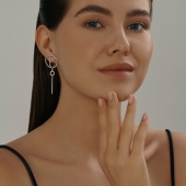 Серьга из серебра 