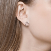 Серьга из серебра