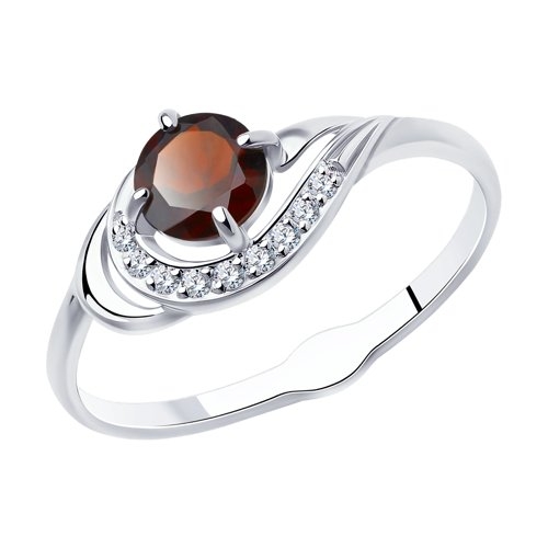 Кольцо из серебра с ювелирным кристаллом