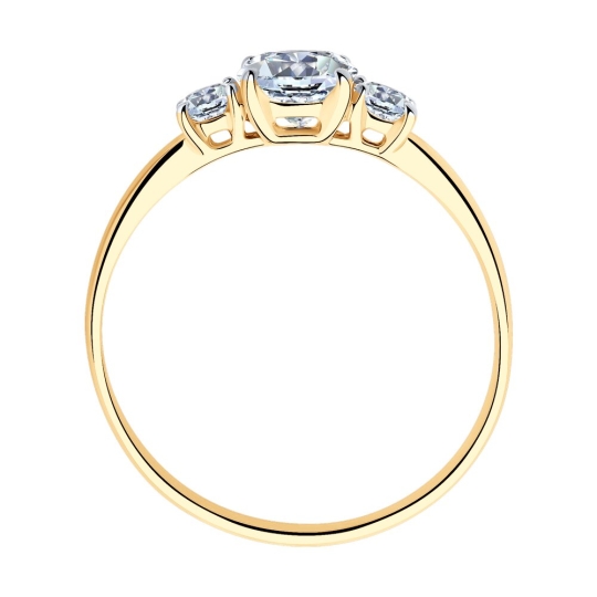 Кольцо из серебра с фианитом