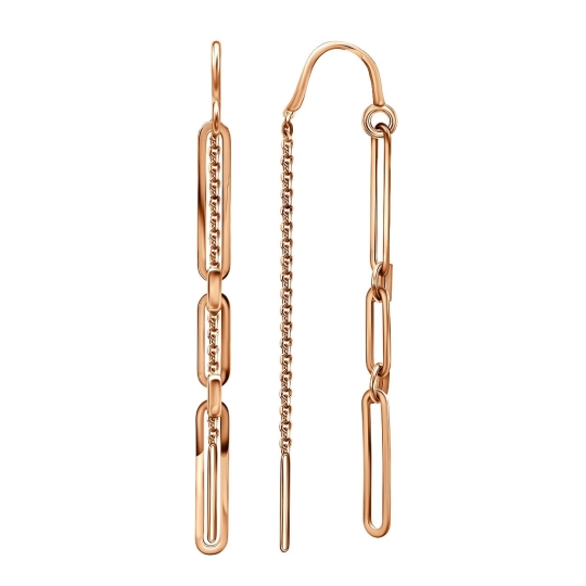 Серьга одиночная из золота