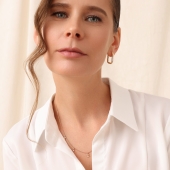 Колье из золота с фианитами