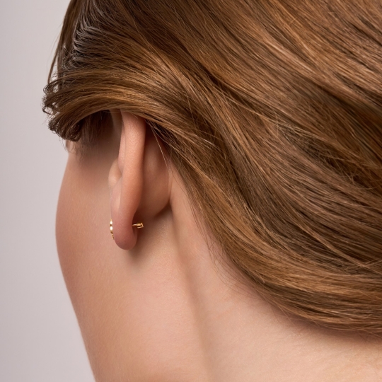 Серьги из золота с фианитами