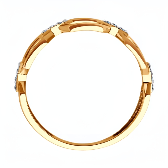 Браслет из золота с фианитами