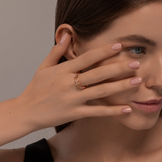 Браслет из золота с фианитами