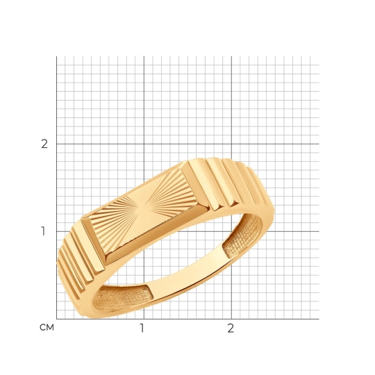 Кольцо-печатка из золота