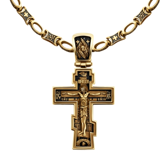 Подвеска-крест из золота 