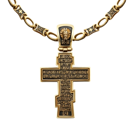 Подвеска-крест из золота 