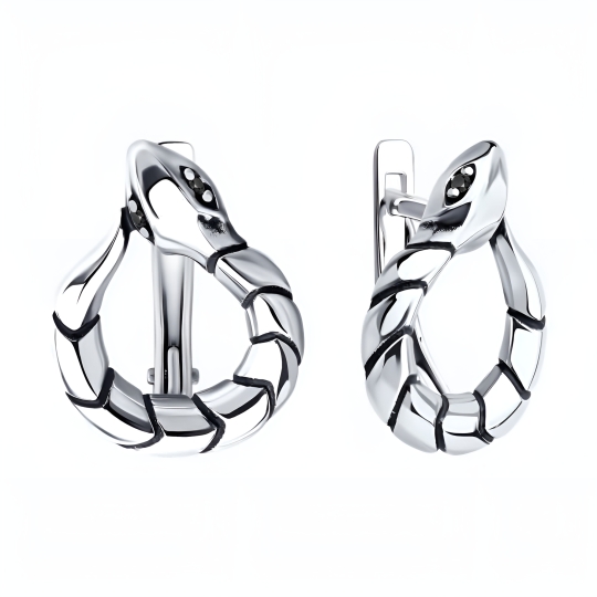 Серьги-трансформеры из серебра Серьги-трансформеры из серебра
