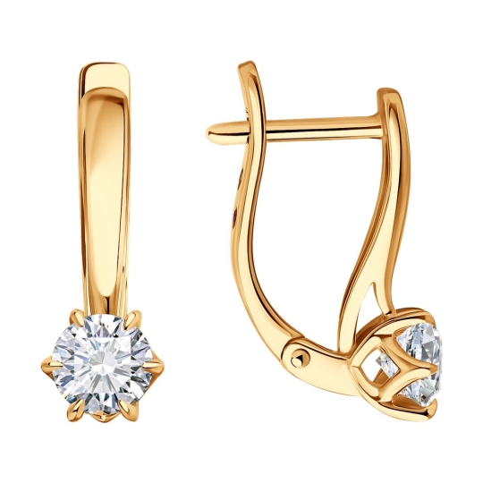 Серьги из золота с бриллиантами