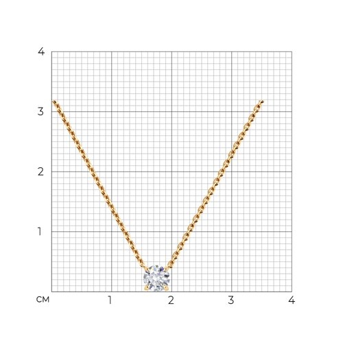 Колье-галстук из золота