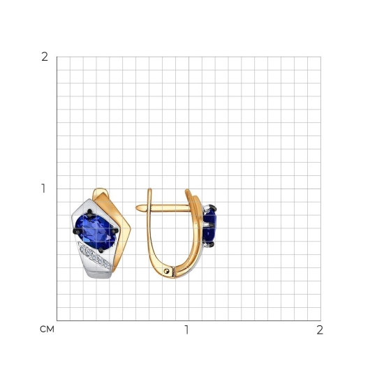 Серьги из белого золота