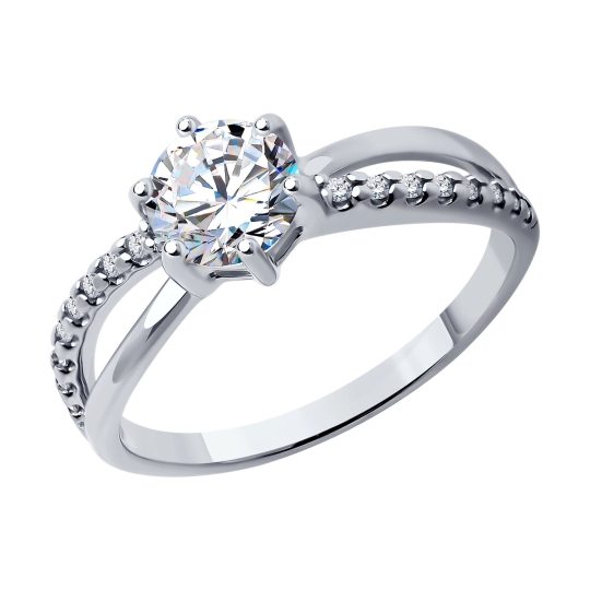 Обручальное кольцо из серебра