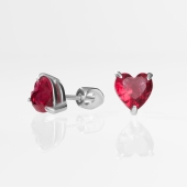 Серьги из серебра с кварцами