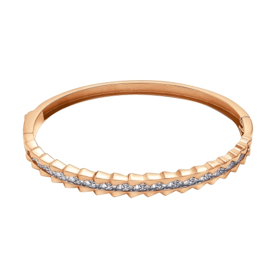 Браслет из золота с ониксом и фианитами