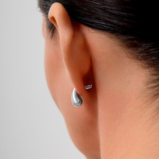 Серьги из белого золота