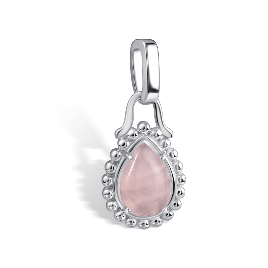 Подвеска из серебра с позолотой и зеленым ониксом