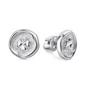 Серьги из серебра с бриллиантами