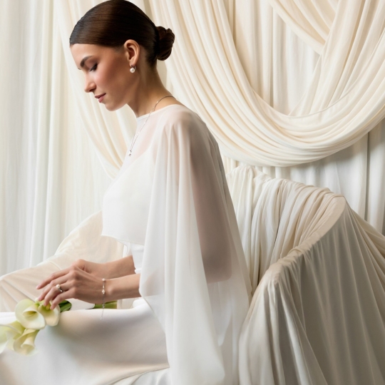 Браслет с серебряной вставкой