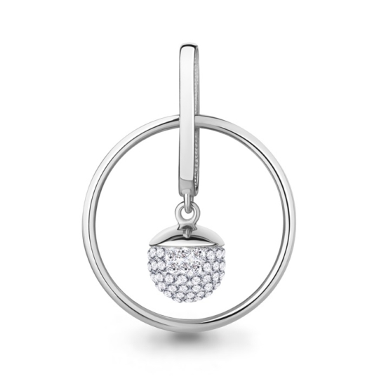 Подвеска из дерева с серебряными вставками и образом "Николай Чудотворец"