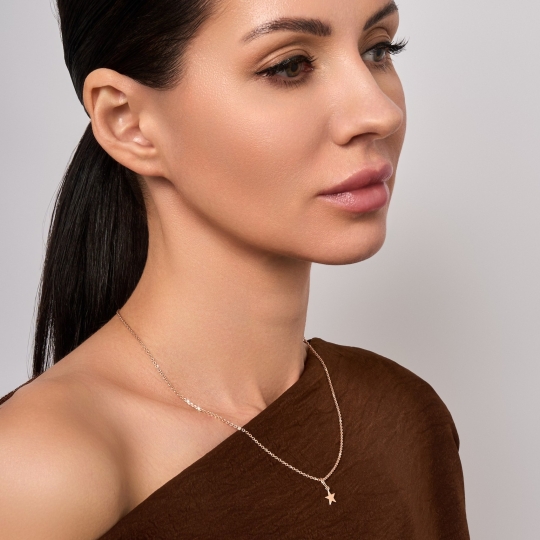 Подвеска из лимонного золота с фианитом