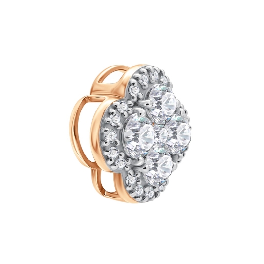 Подвеска из золота с ситаллом изумруд