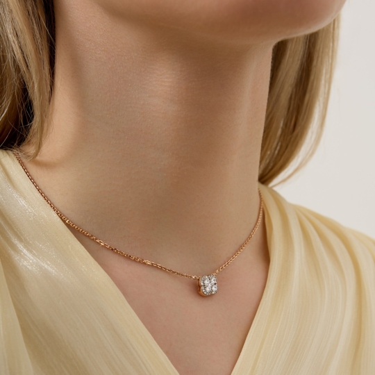 Подвеска из золота с фианитами