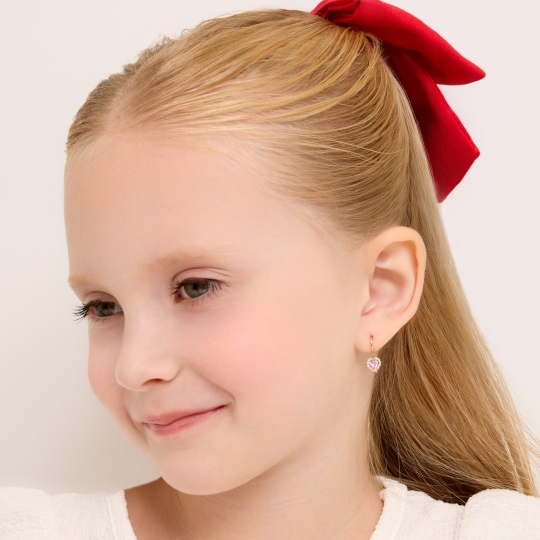 Серьги из золота с фианитами